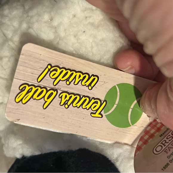 Sheep Squeaker Dog Toy with Tennis Ball Inside, two One NEW Farm home - Picture 8 of 8